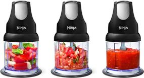 img 2 attached to 🔪 Ninja Food Chopper Express Chop NJ110GR - 200W, 16oz Bowl - Perfect for Mincing, Chopping, Grinding, Blending, and Meal Prep