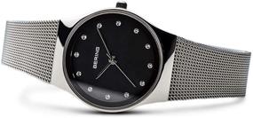 img 1 attached to ⌚ Женские кварцевые наручные часы Bering из нержавеющей стали: Элегантные наручные часы для женщин