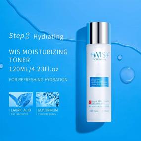 img 1 attached to 🎁 WIS Moisturizing 4-Piece Skin Care Set with Facial Cleanser, Toner, Lotion, Cream - Daily Cleansing to Refresh and Beautify Skin - Ideal Gift for Ladies - Anti Aging Skin Care Kit for Women &amp; Men - Fast Shipping from USA