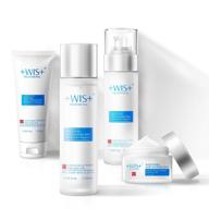 🎁 wis moisturizing 4-piece skin care set with facial cleanser, toner, lotion, cream - daily cleansing to refresh and beautify skin - ideal gift for ladies - anti aging skin care kit for women &amp; men - fast shipping from usa logo