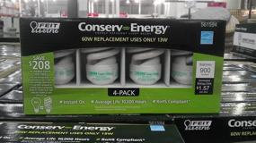 img 1 attached to 💡 Conserv-Energy 13-Watt CFL Light Bulbs, 4-Pack - Feit CE13T2 60W Equivalent