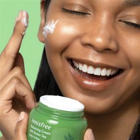 img 2 attached to 🍃 innisfree Green Tea Moisture Balancing Cream: Ultimate Hydrating Face Moisturizer for Optimum Skin Hydration