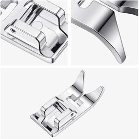 img 3 attached to 🧵 YRDQNCraft 2PCS Zig Zag Presser Foot: Efficient All Purpose Snap-On Foot for Singer, Brother, Janome, Toyota