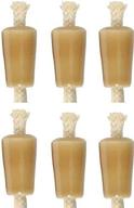 wine bottle candle, ceramic - natural tan, pack of 6 логотип