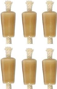 img 1 attached to Wine Bottle Candle, Ceramic - Natural Tan, Pack of 6