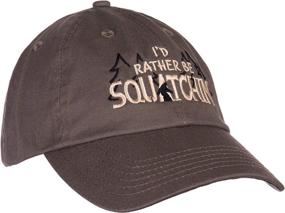 img 3 attached to 🧢 I'd Rather be Squatchin', Funny Official Gone Bigfoot Sasquatch Hunter Baseball Dad Hat Olive - Perfect for Outdoor Adventurers!