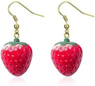 guoxiaomei simulated strawberry acrylic earring logo