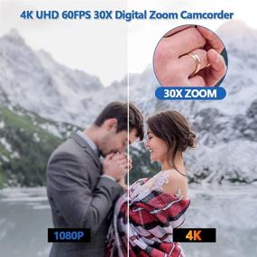 img 3 attached to 📹 Advanced 4K Camcorder with 48MP Resolution, WiFi, Auto Focus, and Night Vision