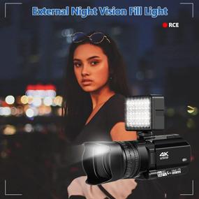 img 1 attached to 📹 Advanced 4K Camcorder with 48MP Resolution, WiFi, Auto Focus, and Night Vision