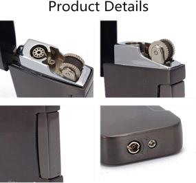 img 4 attached to 🔥 Torch Cigar Lighter: Refillable Jet Flame Butane Lighter, with Unique Soft/Jet Flame Switch for Tobacco Pipe & Cigar