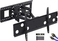 📺 fmtv wall mount bracket for 42-90" big tvs - flat curved led lcd oled 4k, dual articulating arm full motion tv mount - max vesa 800x400mm, supports up to 176lbs - fits 24" 16" studs - includes 8 ft hdmi cable logo