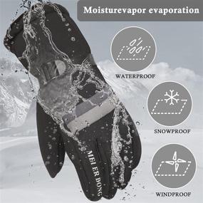 img 2 attached to ❄️ Ultimate Winter Gear: Unisex Windproof & Waterproof Snowboarding Gloves - 2 Pairs