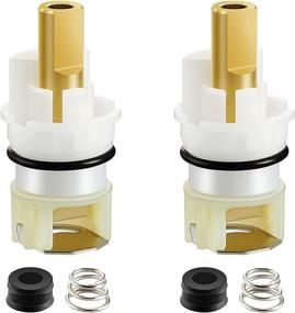 img 4 attached to 🔧 Delta Faucet Repair Kit - RP25513 Faucet Stem Replacement with RP4993 Seat and Spring, 8-Cartridge for Delta Kitchen Faucet Repair (2 Pieces)