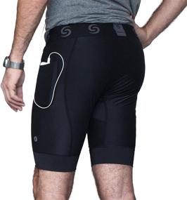 img 2 attached to Sport Compression Workout Shorts Pockets Sports & Fitness in Other Sports