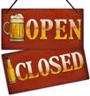 putuo decor open closed sign retail store fixtures & equipment logo