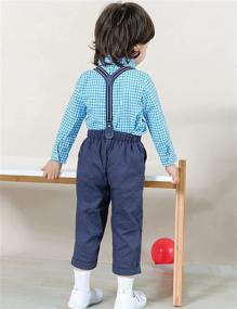 img 2 attached to 👔 Gentleman Easter Outfits for Boys: Toddler Suspenders - Stylish Clothing!