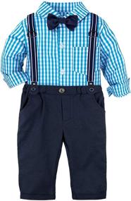 img 4 attached to 👔 Gentleman Easter Outfits for Boys: Toddler Suspenders - Stylish Clothing!