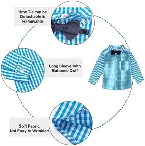 img 1 attached to 👔 Gentleman Easter Outfits for Boys: Toddler Suspenders - Stylish Clothing!