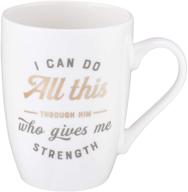 🙌 i can do all this through him philippians 4:13 ceramic christian coffee mug for women and men - inspirational cup and religious gifts, 12oz logo