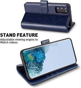 img 1 attached to 📱 Premium Wallet Case for Galaxy S20 FE 5G - MONASAY Flip Folio Leather Cover with Glass Screen Protector and Credit Card Holder