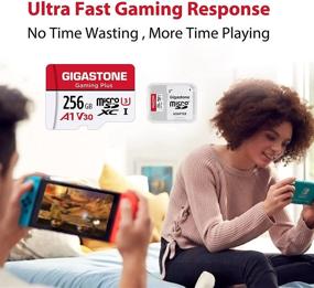 img 2 attached to 📷 Gigastone 256GB Micro SD Карта: Игровая плюс, Nintendo-Switch, 100МБ/с, 4K видео, Экшн-камера, GoPro, Даш Камера