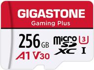 📷 gigastone 256gb micro sd карта: игровая плюс, nintendo-switch, 100мб/с, 4k видео, экшн-камера, gopro, даш камера логотип