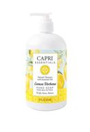 🍋 capri essentials lemon verbena natural hand soap - 16 oz. with essential oils logo