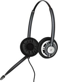 img 1 attached to 🎧 Enhanced Communication and Cleanliness: Plantronics HW720 Wired Office Headset Bundle with Headset Advisor Wipe (Renewed)