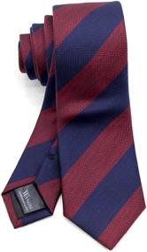 img 4 attached to WandM Business Necktie Washable Striped Men's Accessories