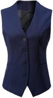 foucome womens regular business waistcoat women's clothing for coats, jackets & vests logo