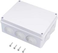 💦 waterproof electrical junction box abs plastic ip65 project enclosure universal white 7.9 x 6.1 x 3.1 inch (200 x 155 x 80mm) логотип