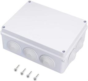img 4 attached to 💦 Waterproof Electrical Junction Box ABS Plastic IP65 Project Enclosure Universal White 7.9 x 6.1 x 3.1 inch (200 x 155 x 80mm)