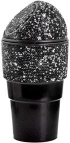 img 3 attached to 🚗 Sparkling Rhinestone Auto Trash Can with Lid - Mini Garbage Bin for Car, Home, Office, Kitchen, Bedroom (C)