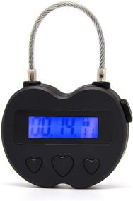 img 4 attached to ⏳ Time Lock LCD Display Multi-Function Electronic Timer - USB Rechargeable Timer Padlock (Black)