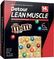 🍫 detour lean muscle crunch candy, peanut butter flavor, 1.9 oz logo