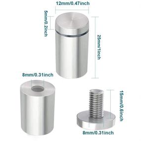 img 2 attached to High-quality Stainless Standoff Mounting Hardware for Retail Store Fixtures & Equipment Advertisement