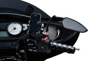 img 1 attached to Улучшите свой Harley-Davidson с помощью зеркал заднего вида Kuryakyn 1760 Scythe Blade - глянцево-черные (1 пара)