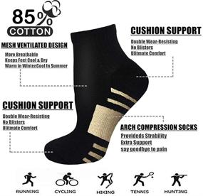 img 1 attached to Copper Compression Socks: Boost Circulation & Support for Men and Women – Ideal for Plantar Fasciitis, Athletic Activities, Running, and Cycling