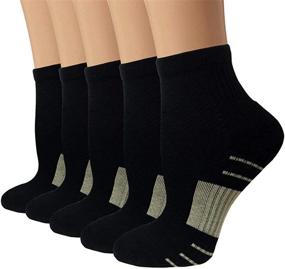 img 4 attached to Copper Compression Socks: Boost Circulation & Support for Men and Women – Ideal for Plantar Fasciitis, Athletic Activities, Running, and Cycling