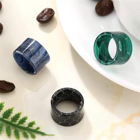 img 1 attached to Resin Drip Tip Connector Cover for Coffee Machines - Honeycomb Style (Black/Blue/Green, 3 Pieces)