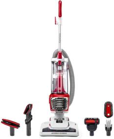 img 4 attached to 🧹 Kenmore DU2015 Lightweight Bagless Upright Vacuum Cleaner with 10’Hose, HEPA Filter, 4 Cleaning Tools for Pet Hair & Hardwood Floors, Red