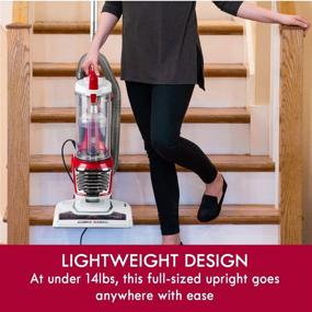 img 1 attached to 🧹 Kenmore DU2015 Lightweight Bagless Upright Vacuum Cleaner with 10’Hose, HEPA Filter, 4 Cleaning Tools for Pet Hair & Hardwood Floors, Red