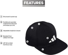img 3 attached to Adidas Three Structured Snapback Adjustable Sports & Fitness