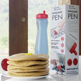 img 1 attached to 🥞 The Bahoki Essentials Pancake Pen - Convenient Pancake Art Plastic Bottle Container - Pancake and Crepe Batter Mixer and Dispenser - Kitchen Baking Tool and Supplies - Leak-Free Silicone Nozzle