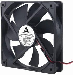 img 4 attached to 🌀 High-Performance GDSTIME Dual Ball Bearings 120mm x 120mm x 25mm 5 inch 12v Brushless DC Cooling Exhaust Fan – Optimal Airflow and Cooling Efficiency