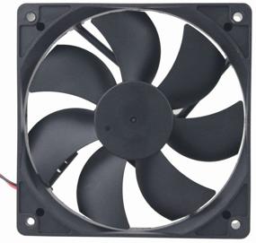 img 1 attached to 🌀 High-Performance GDSTIME Dual Ball Bearings 120mm x 120mm x 25mm 5 inch 12v Brushless DC Cooling Exhaust Fan – Optimal Airflow and Cooling Efficiency