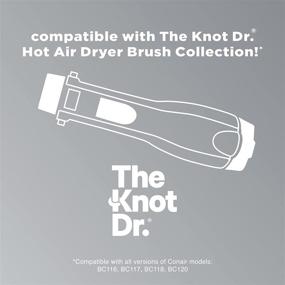 img 1 attached to 🔗 INFINITIPRO BY CONAIR The Knot Dr. Cushioned Paddle Brush: Seamless Hair Smoothing and Shining for All Hair Types, Perfectly Complements INFINITIPRO BY CONAIR The Knot Dr. Dryer Brushes