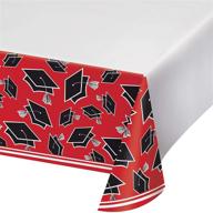 graduation school spirit red tablecloths logo