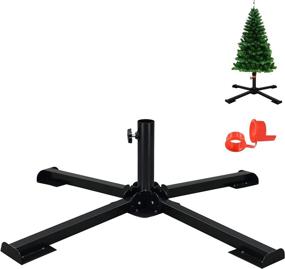 img 4 attached to 🎄 Adjustable Heavy Duty Christmas Tree Stand - Foldable Metal Base Holder for Artificial Xmas Tree (1.4 Inch Insertion Port) by BsBsBest