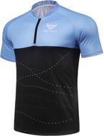 🚴 nine bull men's cycling bike jersey - short sleeve with 3 rear pockets - moisture wicking, breathable, quick dry biking shirt logo